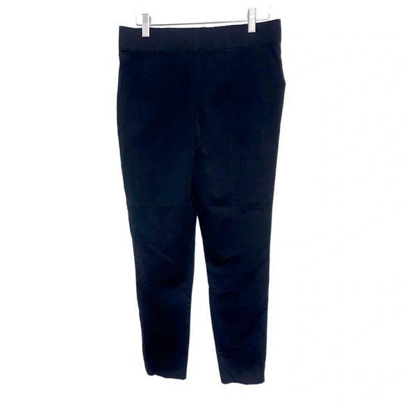 Thalian 10 black pull on slimming ankle cropped stretch pants - Picture 4 of 8